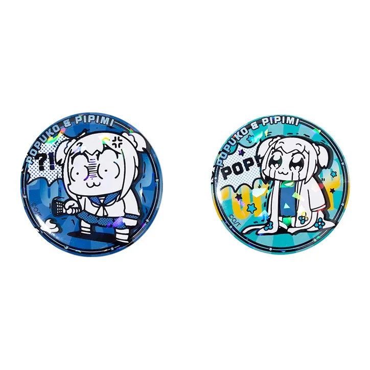 Crooked Melon Production Pop Team Epic And Pipi Mei Authentic Authorized Round Badge Badges-5