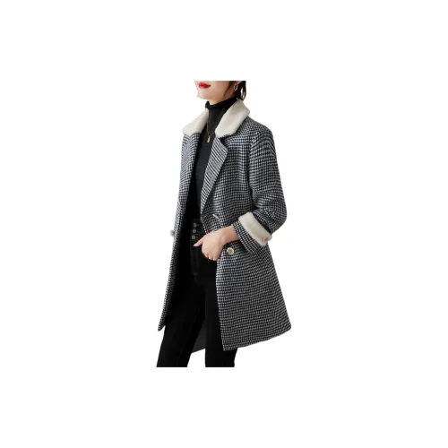 Still quiet Coats Women's Houndstooth