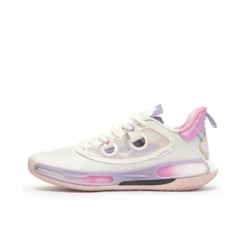 361° Super Nova 2.0 PRO Basketball Shoes Men Low Top Feather White/Digital Lavender-0