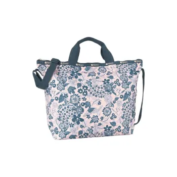 LeSportsac Nylon Tote Bag Shopping Bag Shoulder Bag Crossbody Bag Handbag Women's Pink & Blue