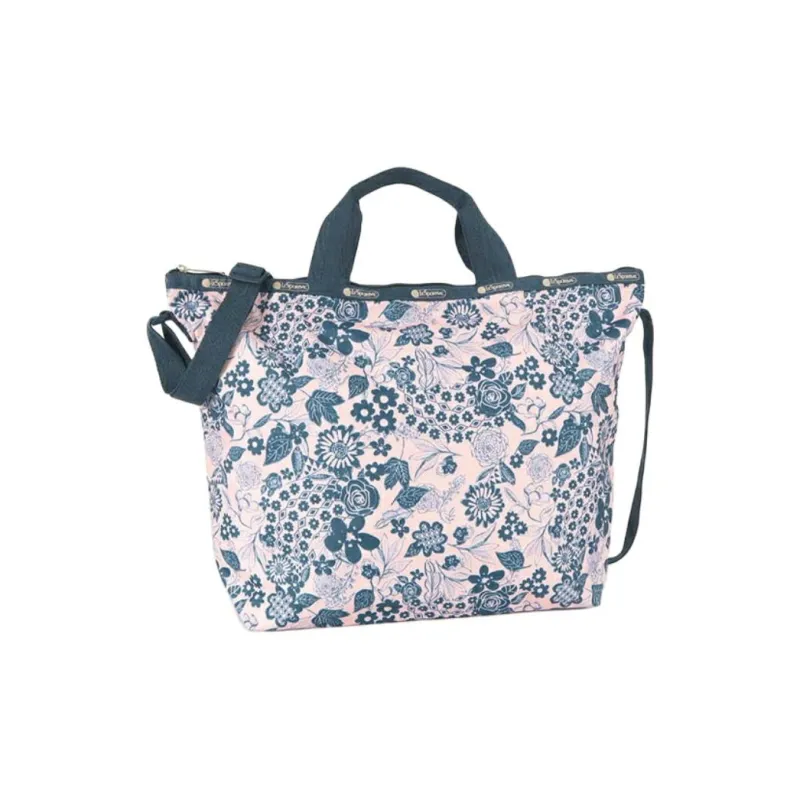 LeSportsac Nylon Tote Bag Shopping Bag Shoulder Bag Crossbody Bag Handbag Women's Pink & Blue-0