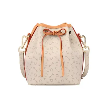 Why Artificial Leather Shoulder Bag Small Size Women's Apricot/Coffee/Coffee & Red