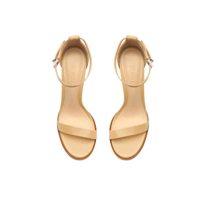 Schutz Suzy Lee Strap Sandals 11cm Women's Umber-4