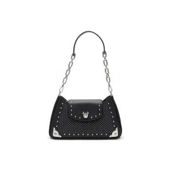 Miguel Vieira Cow Leather One Shoulder Handbag Regular Women's Black/Blue/Red