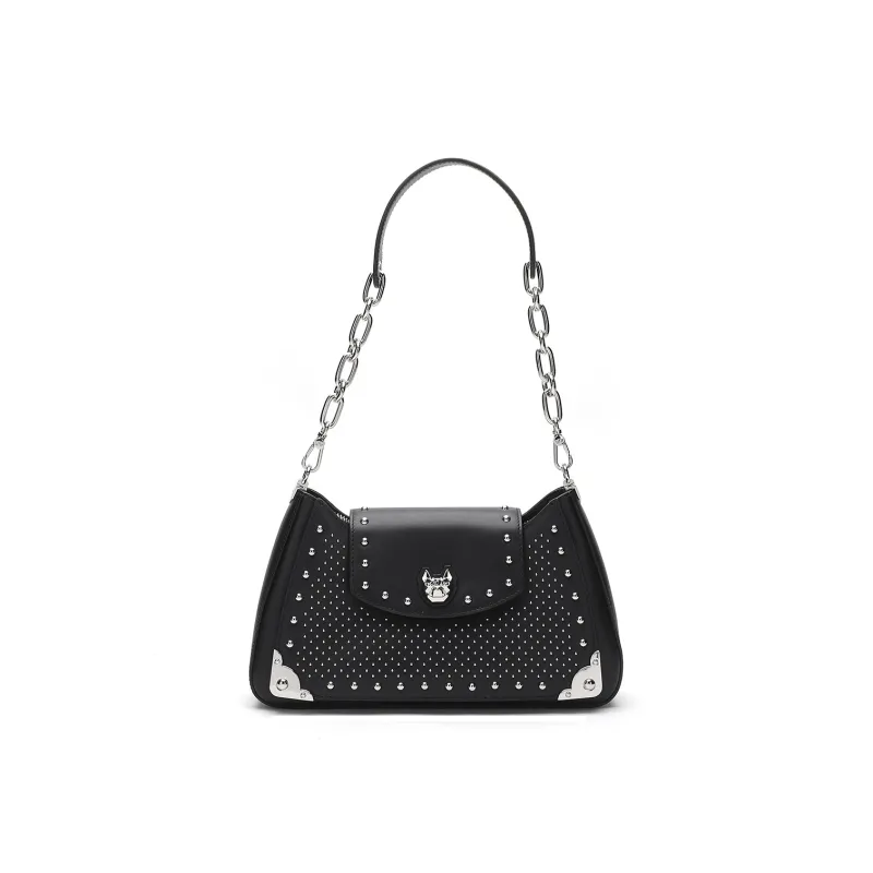 Miguel Vieira Cow Leather One Shoulder Handbag Regular Women's Black/Blue/Red-0