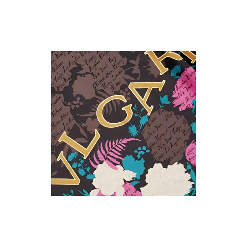 BVLGARI Silk Silk Scarves Women's Umber-1