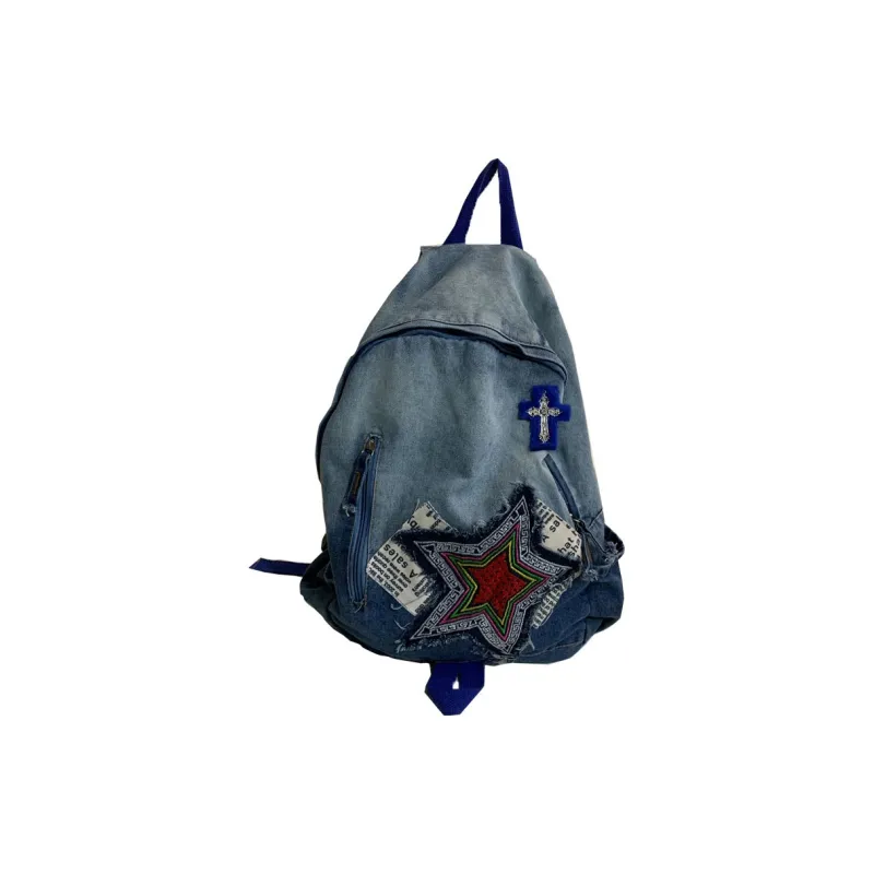 KAMLUI Denim Backpack Regular Unisex Multicolor-21