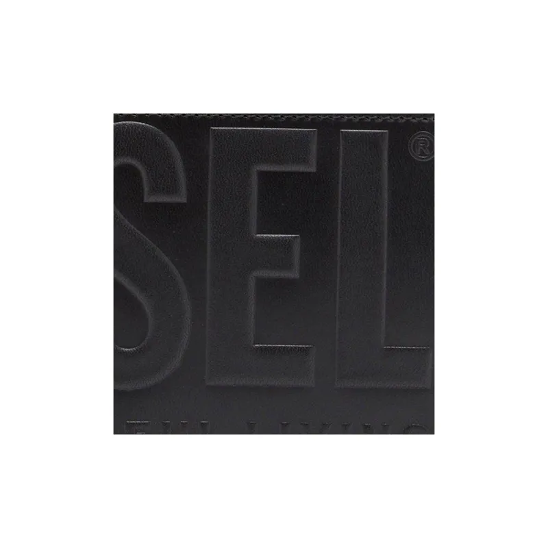 DIESEL Cow Leather Wallet Extra Small Men's Black-4