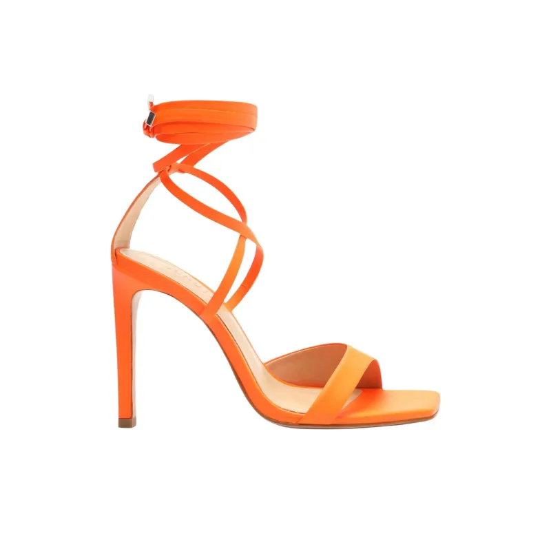 Schutz Bryce Strap Sandals 10.8cm Women's Orange-1