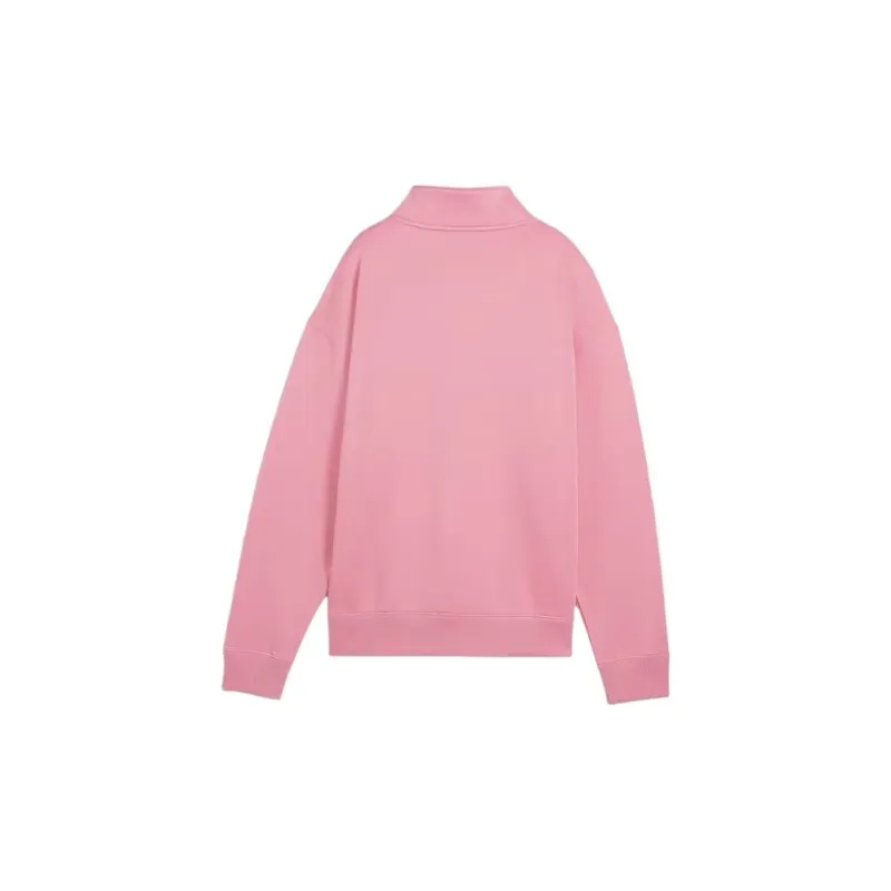 PUMA SS24 Women's Quarter-Zip Hoodie Sweatshirt Women's Pink-1