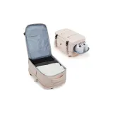 Beige Yellow Expansion Version (with Wet-Dry Separation Pocket, Independent Shoe Compartment, Individual Laptop Compartment)