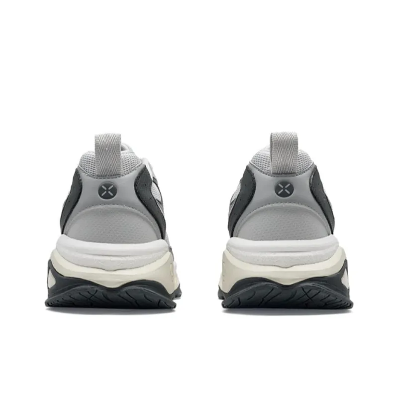 XTEP Roaming And Singing Cushioning Wear Resistant Low Top Casual Shoes Men's Gray-3