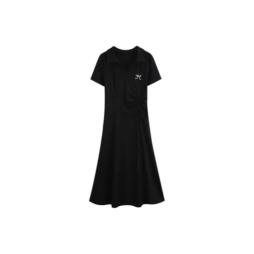 Oddgoods Short-Sleeved Dresses Women's Black