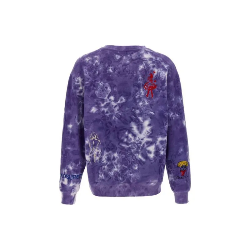KIDSUPER STUDIOS Tie dye Embroidered Sweatshirt-1