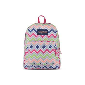 JanSport Fabric Sports Bag Computer Backpack Regular Unisex Wave Color Stripes