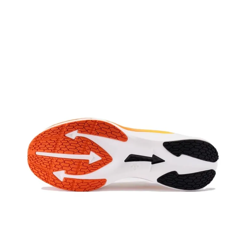 DESCENTE DELTA Anti Slip Wear Resistant Low Top Casual Running Shoes Women's White Orange-3