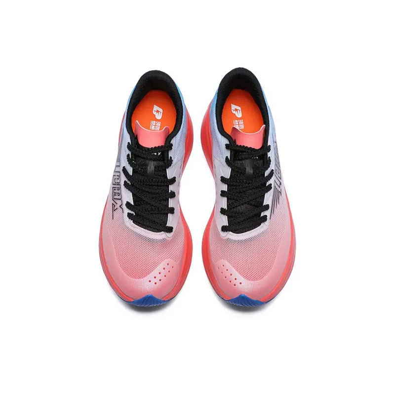 LPMX Cushioning Breathable Lightweight Rebound Low Top Running Shoes Men's Black Orange Red-3