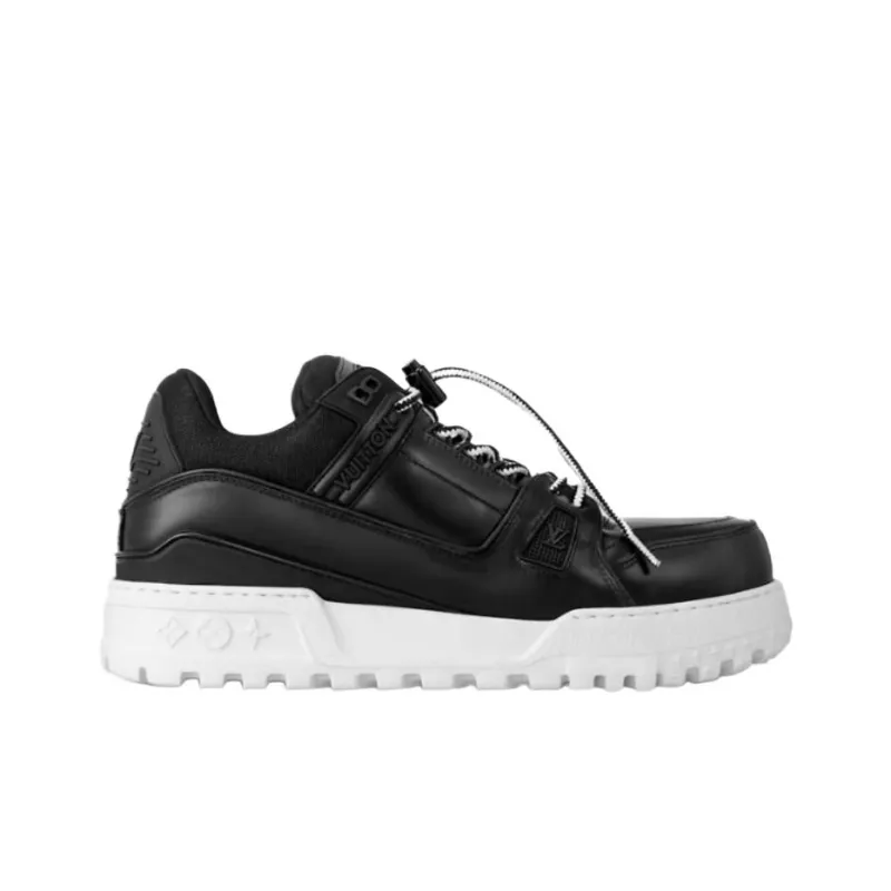 LOUIS VUITTON Trainer Maxi Low-Top Casual Shoes Unisex Black-1