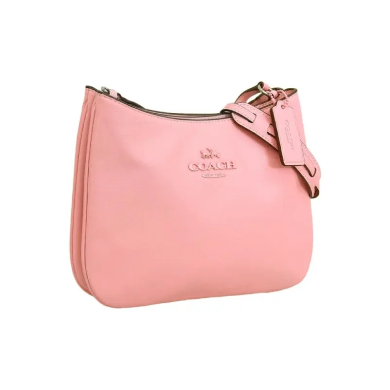 COACH Penelope Smooth Leather Handbag, Shoulder Bag Medium Size Women's Silver & Floral Pink-2