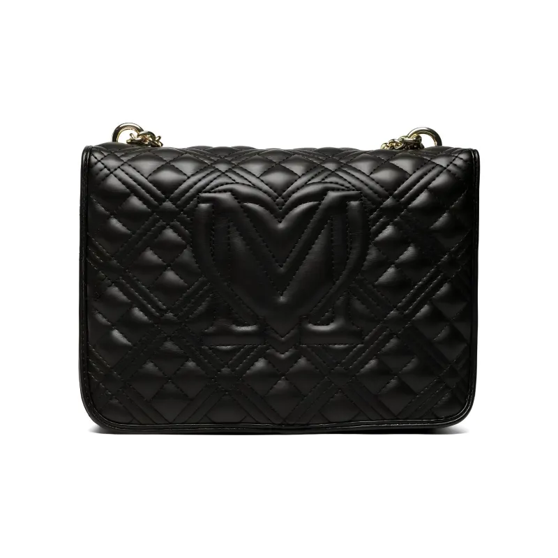 LOVE MOSCHINO Synthetic Leather Portable Crossbody Bag Shoulder Bag Women's Black-5