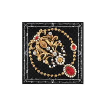 LOUIS VUITTON Lv Dynasty Brooch Silk Square