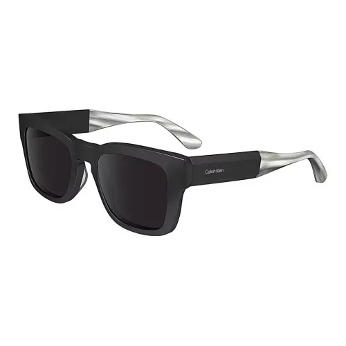CALVIN KLEIN Plastic Square Sunglasses Men's Black