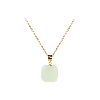 CHINA GOLD Pendants White Jade/Pale Greenish White Jade Women's