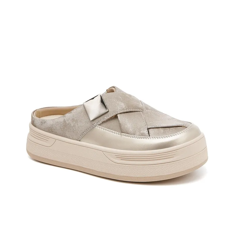 DAPHNE Rubber Sole Slip Resistant Wrap toe Slippers Women's-9