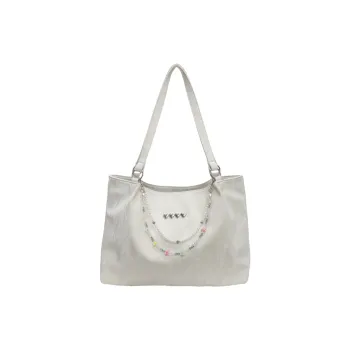 Ji Reminiscence PU Shoulder Bag Women's Ecru/Silver/Black/Green