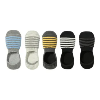 Urban Beauty No Show Socks Men's 5 Pack