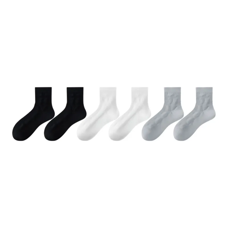 MIIOW Mid Calf Socks Men's Combo Set-11