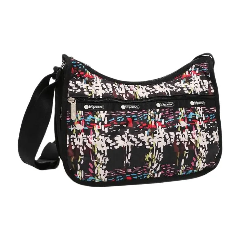 LeSportsac Polyester Crossbody Bag Shoulder Bag Women's Black & Multicolor-1
