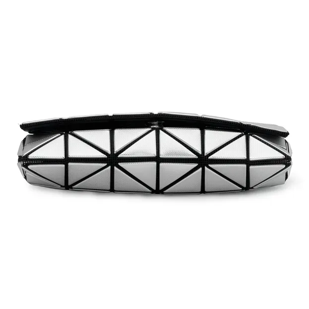 ISSEY MIYAKE Platinum Polyester Polyurethane Crossbody Bag Women's Silver-6