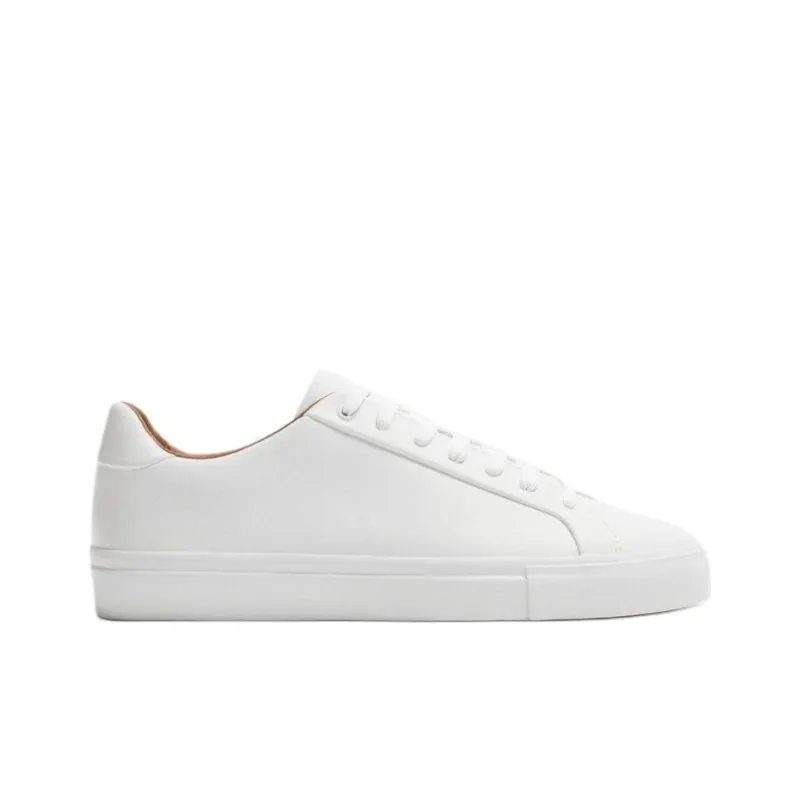 ZARA Low Top Skateboard Shoes Men's White-1