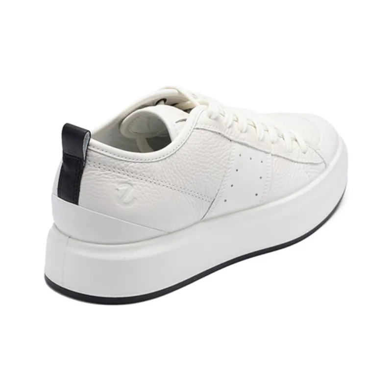 Ecco Street ACE Low-Top Skateboard Shoes Men's White-3