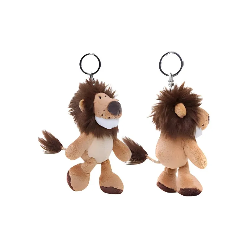 NICI Lion King+Panda, Plush Doll Pendant Combo, Brown/Black Dolls Plush Pendant 10cm Height-5