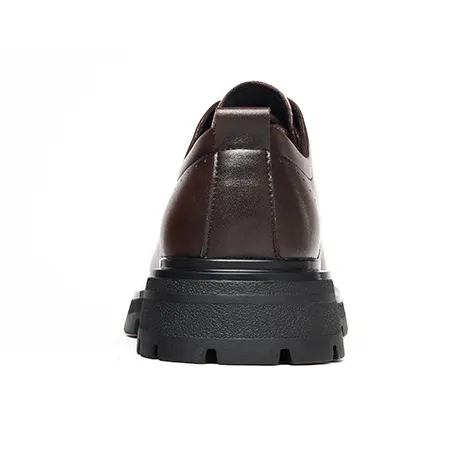 FAIRWHALE Dress Shoes Men Low Top Black/Brown-14
