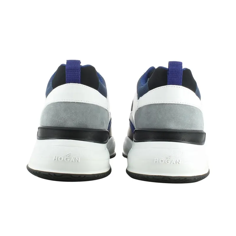 HOGAN Interaction Cushioned Anti-Slip And Wear-Resistant Lightweight Low-Top Casual Shoes Men's Blue-4