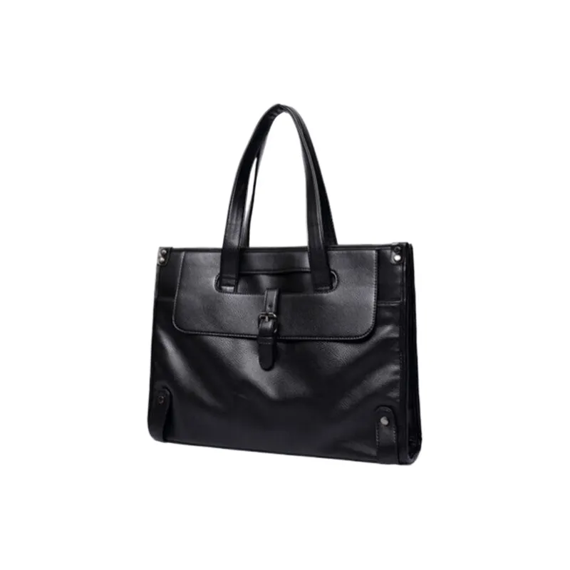 CARTELO PVC Crossbody One Shoulder Handbags Regular Unisex Black-1