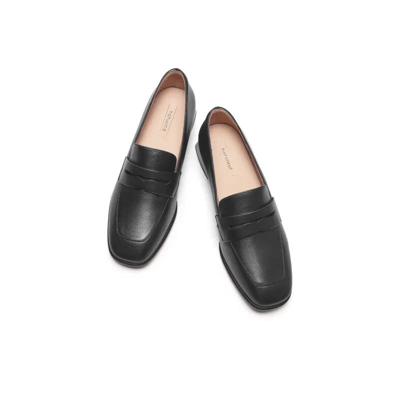 Hotwind Loafers 3cm Women's Black-3