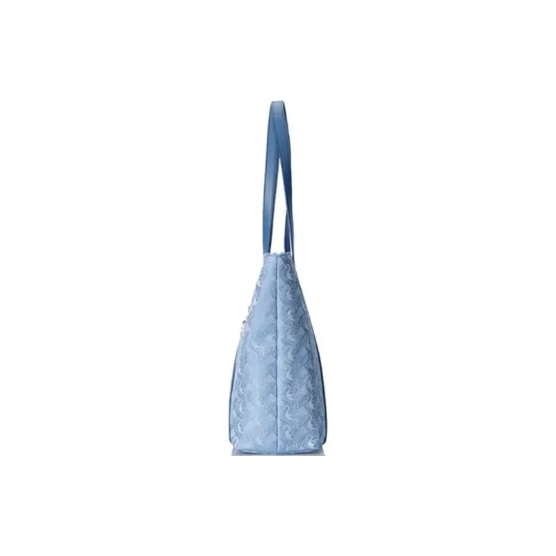 SAMSONITE V&A Collaboration LIBRA 2.0 Fabric, Synthetic Leather Tote Bag, Handbag, Shoulder Bag Women's Blue Print-2