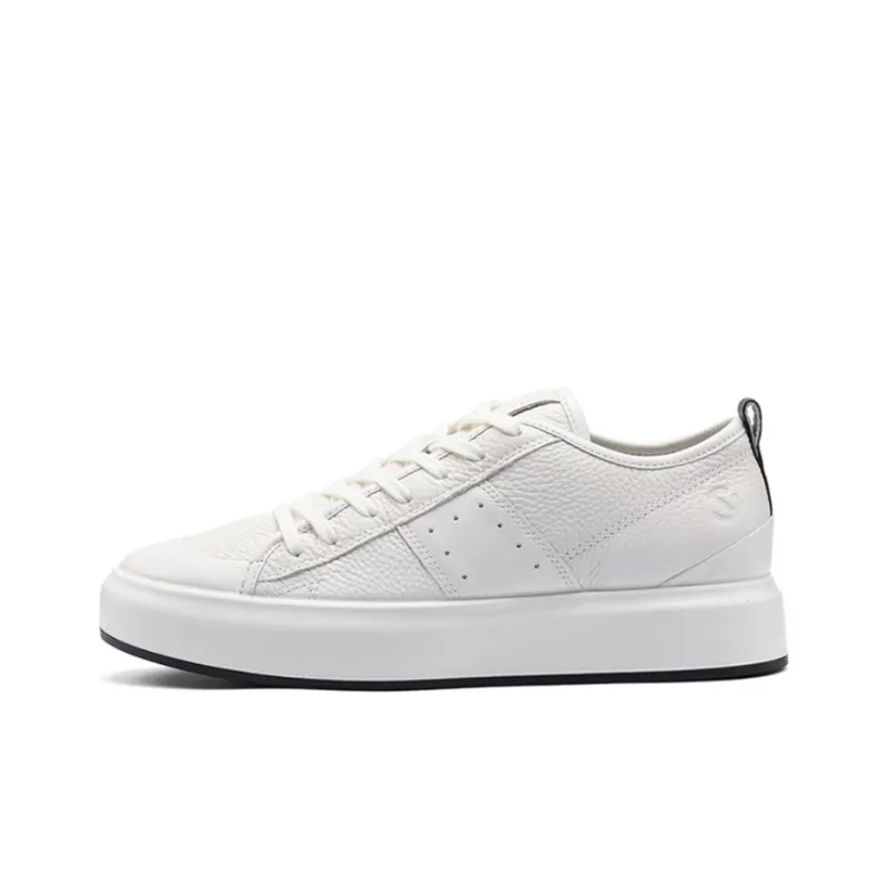 Ecco Street ACE Low-Top Skateboard Shoes Men's White-0