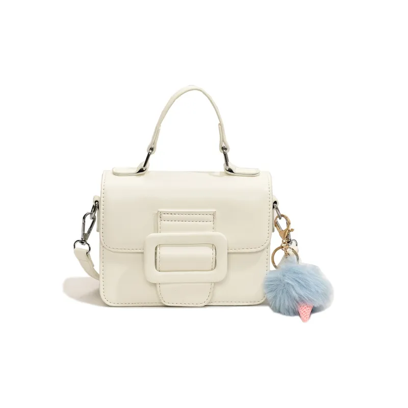 SUPERCUTE PU Satchel Bag Portable Crossbody Bag Shoulder Bag Women's White/Black/Blue/Pink-1