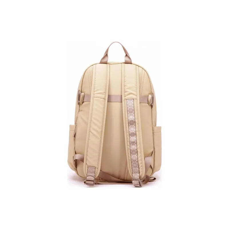 INUK Polyester Backpack Regular Unisex Yellow/Milk Tea Beige/Green/Pink-20