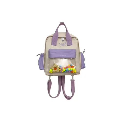 NOMK Nylon Backpack Handbag Women's Purple/Blue/Black/Yellow/Green