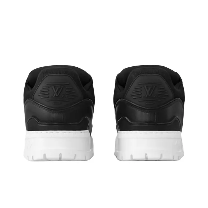 LOUIS VUITTON Trainer Maxi Low-Top Casual Shoes Unisex Black-4