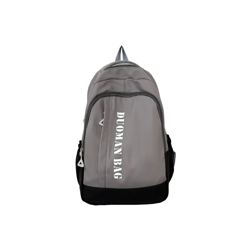 OURFUN Nylon Backpack Unisex White/Gray/Black/Blue/Pink-2