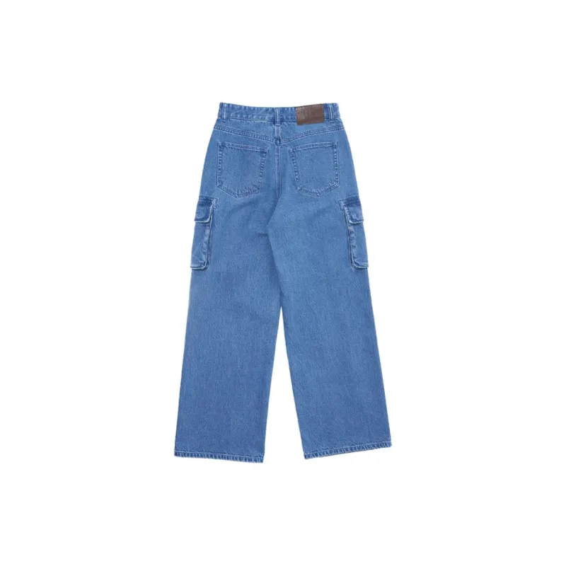 MLB New York Yankees Denim Basic Small Logo New York Yankees Denim Pants Jeans Women's Indigo-1