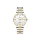 Gold White Dial Steel Band
