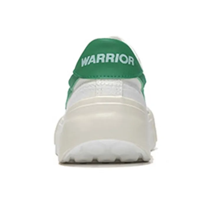 Warrior Divine Power Fresh Campus Collection Low Top Versatile White Sneakers Unisex White/Green-3